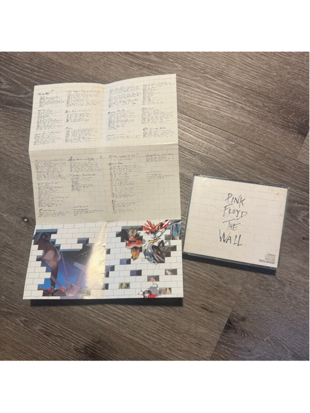 1979 Pink Floyd The Wall 2 Disk CD Album With Poster
